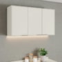 Armário Aéreo Fineze 120cm 3 Portas Areia – Henn