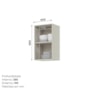 Armário Aéreo Fineze 40cm 1 Porta Areia – Henn