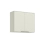 Armário Aéreo Fineze 80cm 2 Portas Areia – Henn