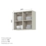 Armário Aéreo Fineze 80cm 2 Portas Areia – Henn