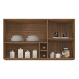 Armário Aéreo Firenze 120cm 2 Portas com Nichos Amêndola/Nude Prime - Demóbile Armário Aéreo Firenze 120cm 2 Portas com Nichos Amêndola/Nude Prime - Demóbile