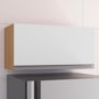 Armário Aéreo Geladeira Andréia 60cm 1 Porta Amêndoa/Branco - AJL Móveis