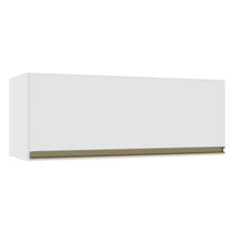 Armário Aéreo Geladeira Dinamarca 80cm 1 Porta Branco - Indékes
