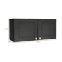 Armário Aéreo Geladeira Firenze 80cm 2 Portas Chumbo - Indékes