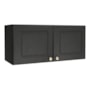 Armário Aéreo Geladeira Firenze 80cm 2 Portas Chumbo - Indékes