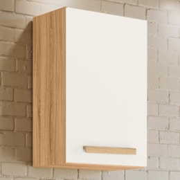 Armário Aéreo Intenza 40cm 1 Porta Freijó/Off White Cristal - Nicioli Armário Aéreo Intenza 40cm 1 Porta Freijó/Off White Cristal - Nicioli