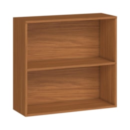 Armário Aéreo Luana Clara 70cm 2 Portas Cinamomo/Branco - Aramóveis  