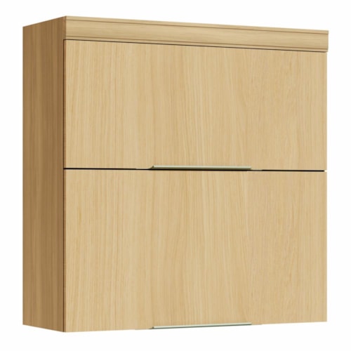 Armário Aéreo Marquesa 80m 2 Portas Basculante Nature - Nesher