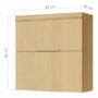 Armário Aéreo Marquesa 80m 2 Portas Basculante Nature - Nesher