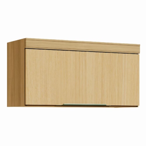 Armário Aéreo Marquesa Geladeira 80m 1 Porta Basculante Nature - Nesher 