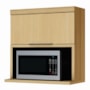 Armário Aéreo Marquesa Micro-ondas 80m 1 Porta Basculante Nature - Nesher