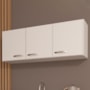 Armário Aéreo Pop 120cm 3 Portas Branco - Indékes