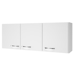 Armário Aéreo Pop 120cm 3 Portas Branco - Indékes