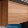 Armário Aéreo Proença 120cm 2 Portas Basculantes MDF Nogueira Touch/Carbono Prime TX - Demartêz