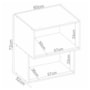 Armário Aéreo Proença 60cm 2 Portas Basculantes MDF Nogueira Touch/Carbono Prime TX - Demartêz