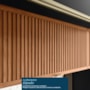 Armário Aéreo Proença 60cm Basculante 1 Porta MDF e 1 Porta Ripada Nogueira Touch/Carbono Prime TX - Demartêz