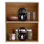 Armário Aéreo Proença 60cm Basculante 1 Porta MDF e 1 Porta Ripada Nogueira Touch/Nude Prime TX - Demartêz