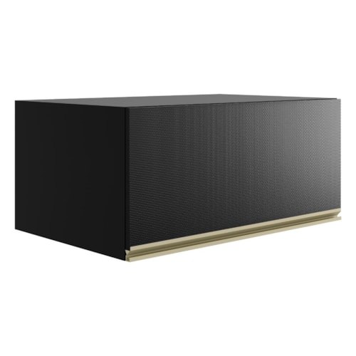 Armário Aéreo Proença 80cm 1 Porta Basculante Nogueira Touch/Carbono Prime TX - Demartêz