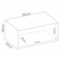 Armário Aéreo Proença 80cm 1 Porta Basculante Nogueira Touch/Nude Prime TX - Demartêz 