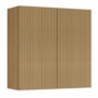 Armário Aéreo Rainha 80cm 2 Portas Nature - Nesher