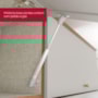 Armário Aéreo Requinte 120cm 2 Portas Basculante Nature/Areia com Vidro Reflecta - Móveis Henn