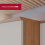 Armário Aéreo Requinte 120cm 2 Portas Basculante Nature/Areia com Vidro Reflecta - Móveis Henn