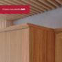 Armário Aéreo Requinte 120cm 2 Portas Basculante Nature com Vidro Reflecta - Móveis Henn