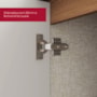 Armário Aéreo Requinte 120cm 3 Portas Nature - Móveis Henn