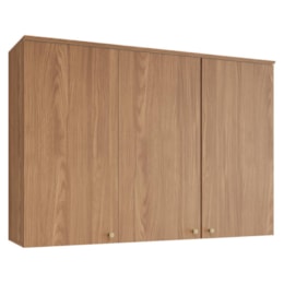Armário Aéreo Requinte 120cm 3 Portas Nature - Móveis Henn