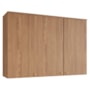 Armário Aéreo Requinte 120cm 3 Portas Nature - Móveis Henn