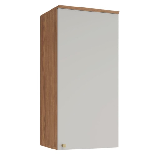 Armário Aéreo Requinte 40cm 1 Porta Nature/Areia - Móveis Henn