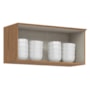 Armário Aéreo Requinte 80cm 1 Porta Basculante Nature/Areia - Móveis Henn
