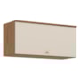 Armário Aéreo Requinte 80cm 1 Porta Basculante Nature/Areia - Móveis Henn