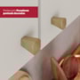Armário Aéreo Requinte 80cm 2 Portas Nature/Areia com Vidro - Móveis Henn