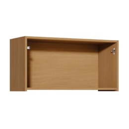 Armário Aéreo Simone Mendes Geladeira 80m 1 Porta Basculante Carvalho/Greige - Nesher