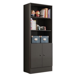 Armário Gamer 2 Portas Preto - Qmovi   Armário Gamer 2 Portas Preto - Qmovi