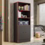Armário Gamer 2 Portas Preto/Vermelho - Qmovi