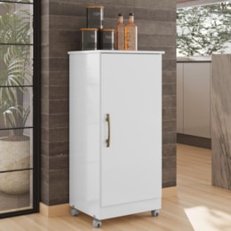 Armário Multiuso Lírio 1 Porta Branco - Moval Armário Multiuso Lírio 1 Porta Branco - Moval