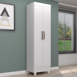 Armário Multiuso Lite 2 Portas Branco Brilho - Móveis Leão