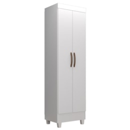 Armário Multiuso Lite 2 Portas Branco Brilho - Móveis Leão