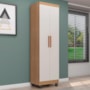 Armário Multiuso Lite 2 Portas Nature/Off White - Móveis Leão