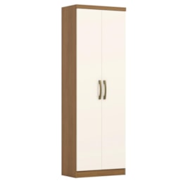 Armário Multiuso Margarida 2 Portas Cinamomo/Off White - Móveis Henn