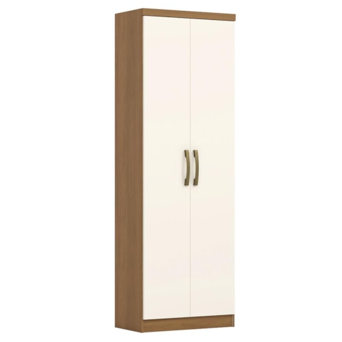 Armário Multiuso Margarida 2 Portas Cinamomo/Off White - Móveis Henn