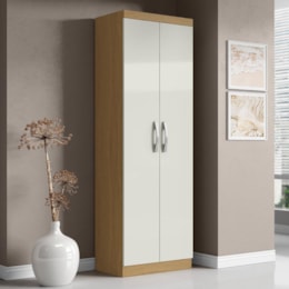 Armário Multiuso New 2 Portas Atacama/Off White - Aramóveis Armário Multiuso New 2 Portas Atacama/Off White - Aramóveis