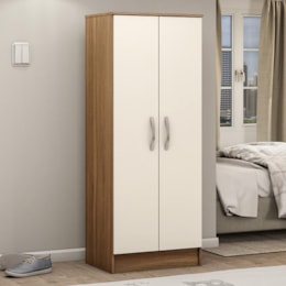 Armário Multiuso Viena 2 Portas Amêndola/Off White - Demóbile Armário Multiuso Viena 2 Portas Amêndola/Off White - Demóbile