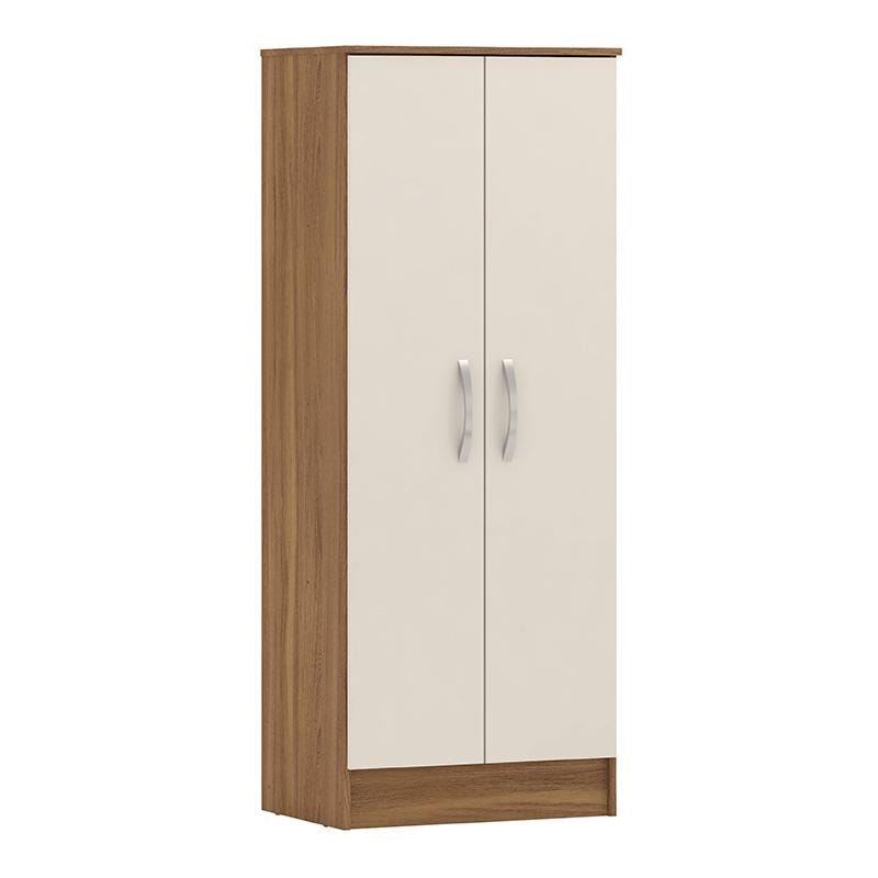 Armário Multiuso Viena 2 Portas Amêndola/Off White - Demóbile