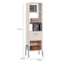 Armário Organizador Steel 1 Porta Off White – EJ Móveis