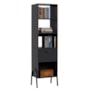 Armário Organizador Steel 1 Porta Preto – EJ Móveis