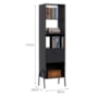 Armário Organizador Steel 1 Porta Preto – EJ Móveis