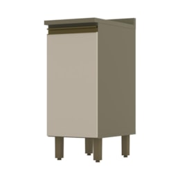 Balcão 1 Porta 35cm Duna/Cristal com Tampo Connect - Móveis Henn Balcão 1 Porta 35cm Duna/Cristal com Tampo Connect - Móveis Henn